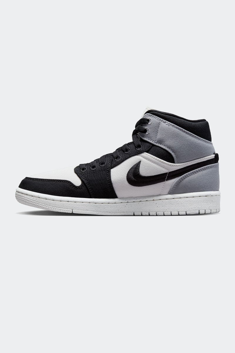 Nike air jordan 1 best sale mid black grey red