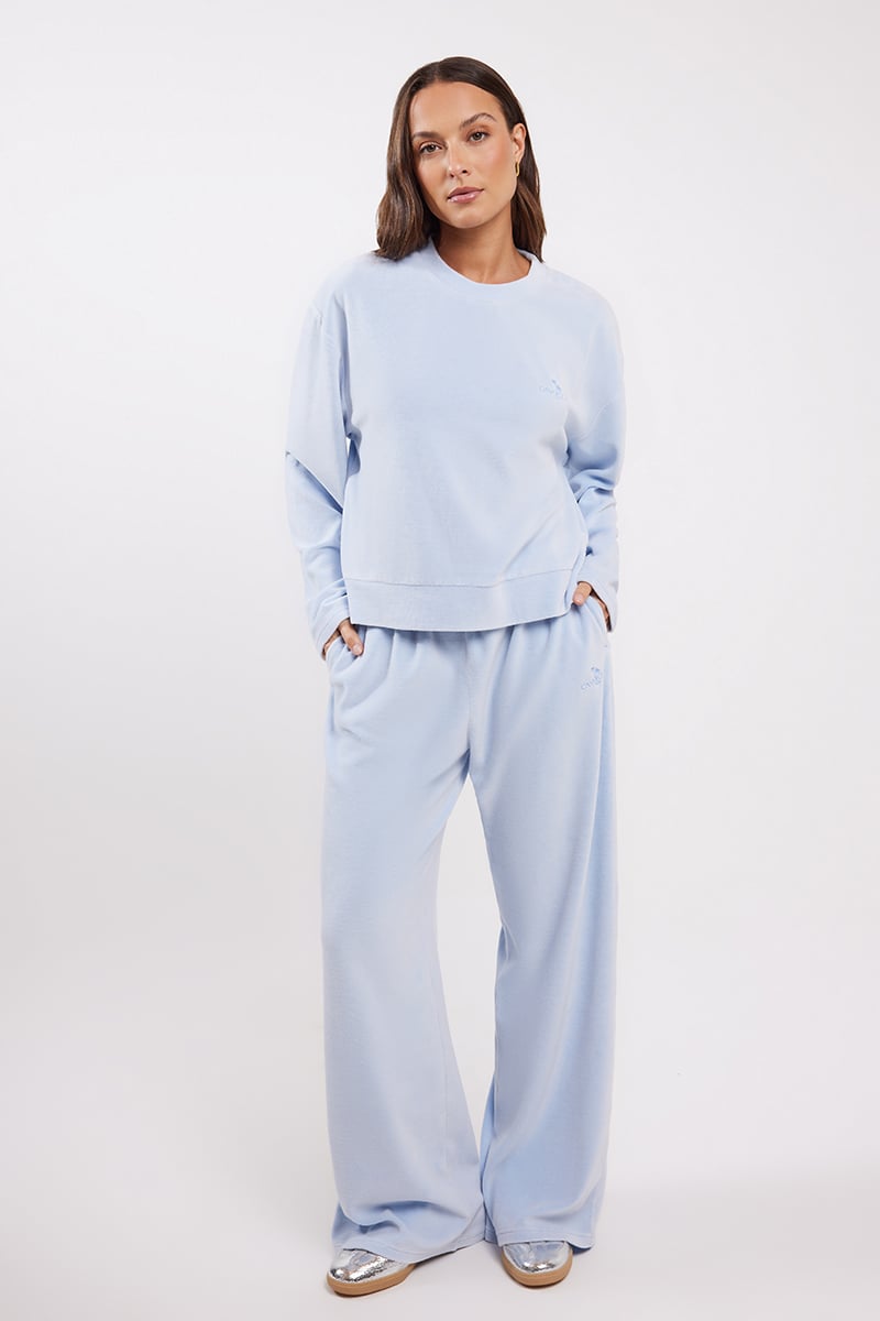 ◆2000Archives◆ AFL VELOUR TRACK PANTS (SKY BLUE) Baby_Blue_Pant_Cosmo_jet_stone