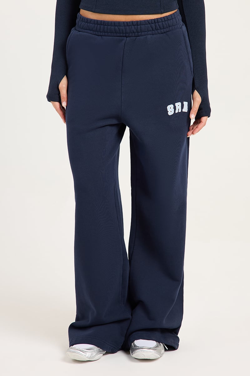 Stylerunner SRA Wide Leg Sweatpants Plum Berry | Stylerunner