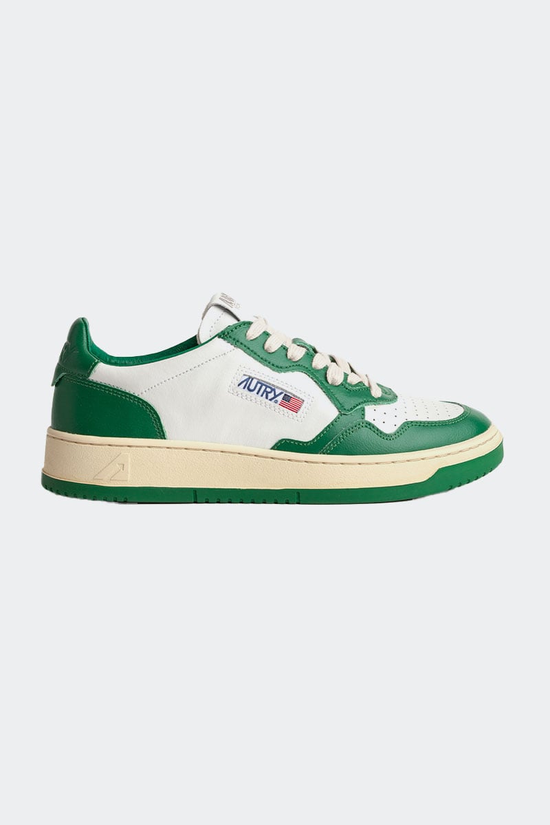 スニーカー AUTRY Medalist sneakers in leather white green AULWWB03 Autry Medalist White/Green | Stylerunner