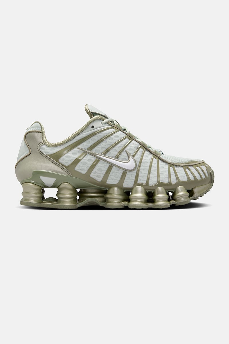 Nike Shox TL Light Silver/White-Light Army | Stylerunner