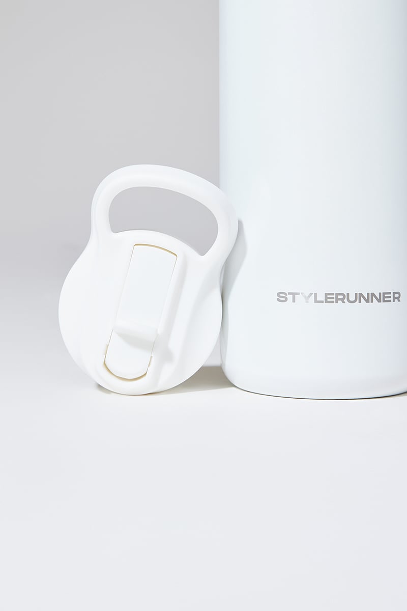 Stylerunner Pearlescent Water Bottle Pearl White Stylerunner