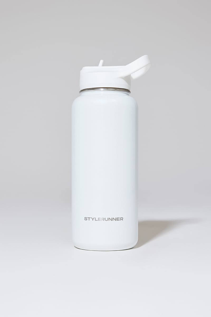Stylerunner Pearlescent Water Bottle Pearl White Stylerunner