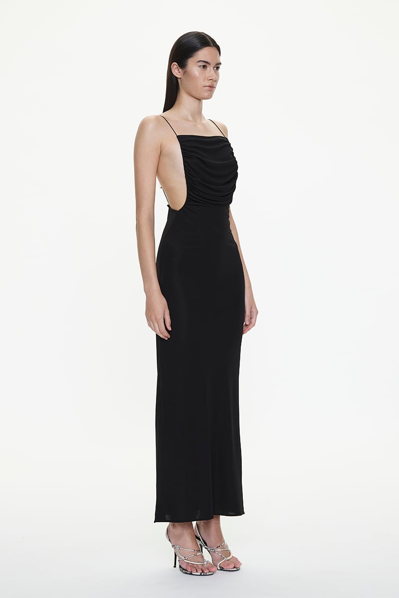 christopher esber sculpted ruched dress Christopher Esber SCULPTED STRAPPED RUCHED DRESS
