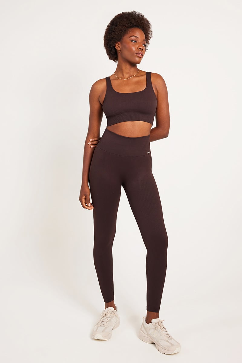 Aim'n - Aimn Seamless High Support Ribbed Sports Bra on Designer
