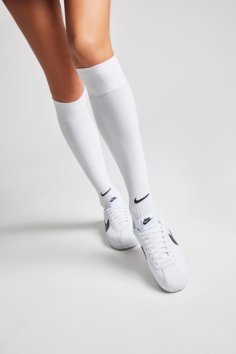 White nike socks academy top