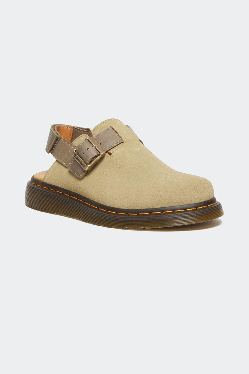 Dr Martens Jorge II Slingback Pale Olive E.H Suede & Olive C 