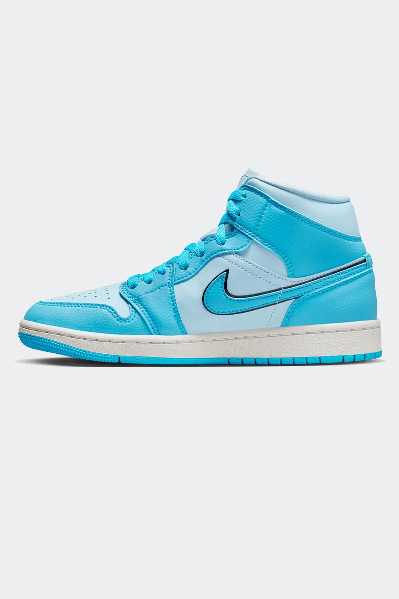 Nike Air Jordan 1 Mid SE Ice Blue/Dk Powder Blue-Black-Sail Nike Air Jordan 1 Mid SE Ice Blue/Dk Powder Blue-Black-Sail
