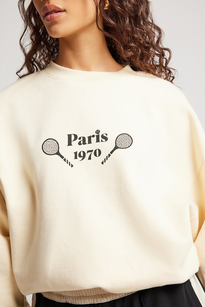 トップス ARAMINTA JAMES/PARIS SWEATSHIRT Paris Love Sweatshirt, Tan | Araminta James – Ted & Olive