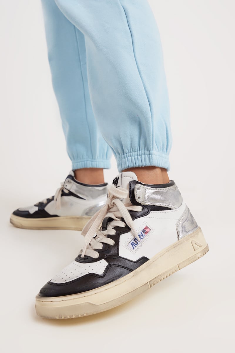 Autry Super Vintage Medalist Mid Wht/Blk/Sil | Stylerunner