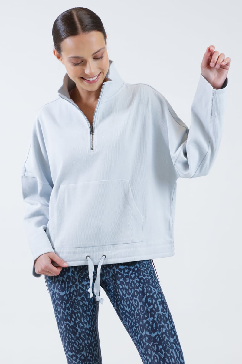 Litmus Her Praha half zip short top トップス Litmus Her Praha half