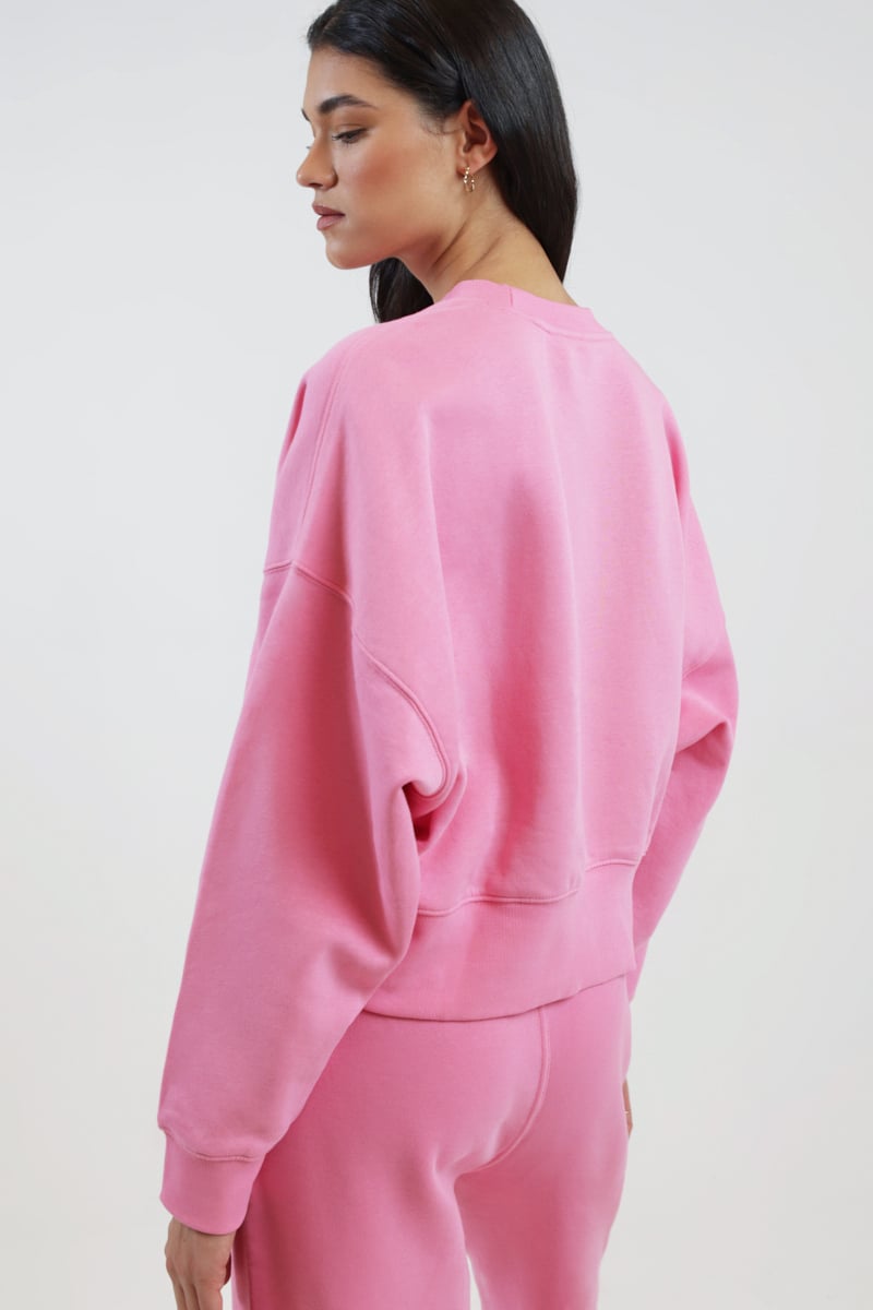 adidas Originals Adicolor Essentials Fleece Sweatshirt BLISS PINK |  Stylerunner