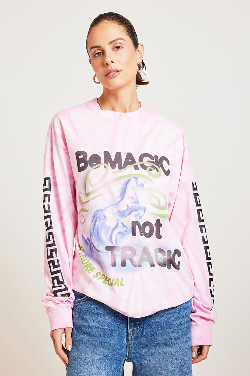 anytee classics Pink Dyed Long Tee ロンT CLASSIC TEE LONG SLEEVE