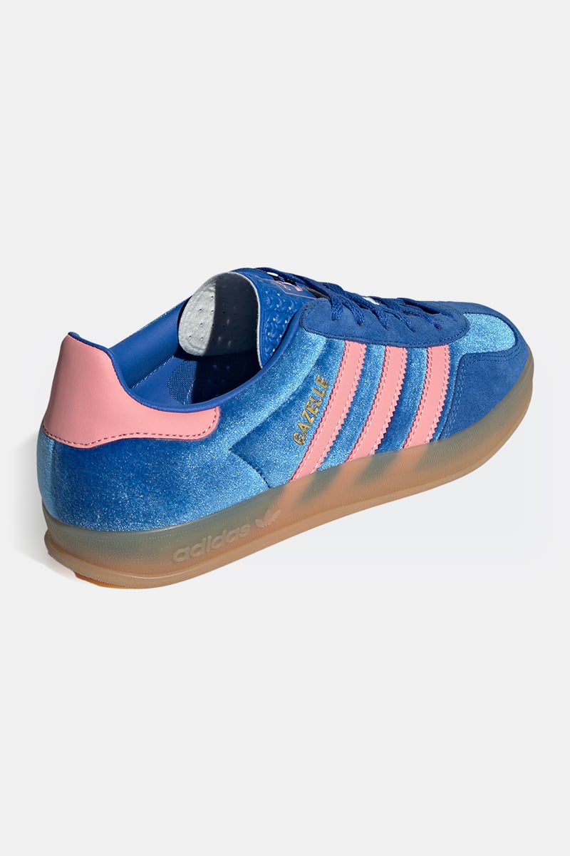 adidas gazelle silver green womens adidas Gazelle Indoor Blue Bliss Pink main image 1