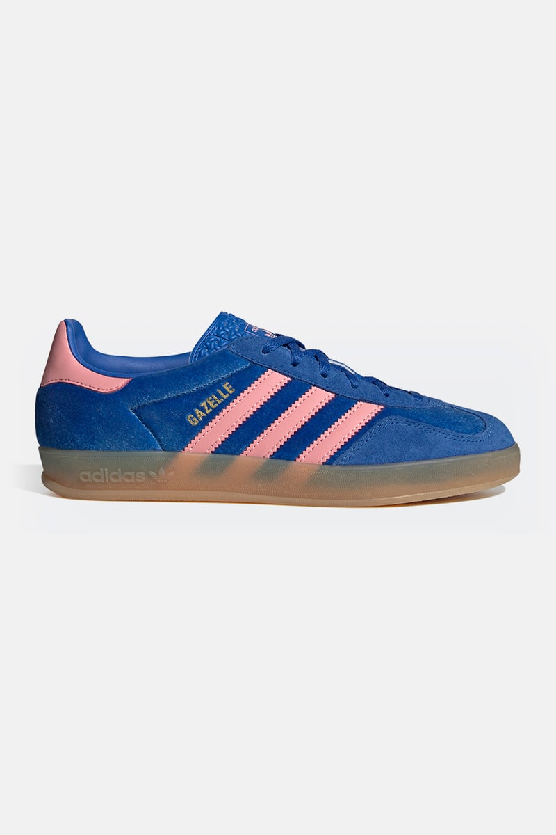 adidas Originals Gazelle Indoor Blue Semi Pink Spark Gum 3 Stylerunner