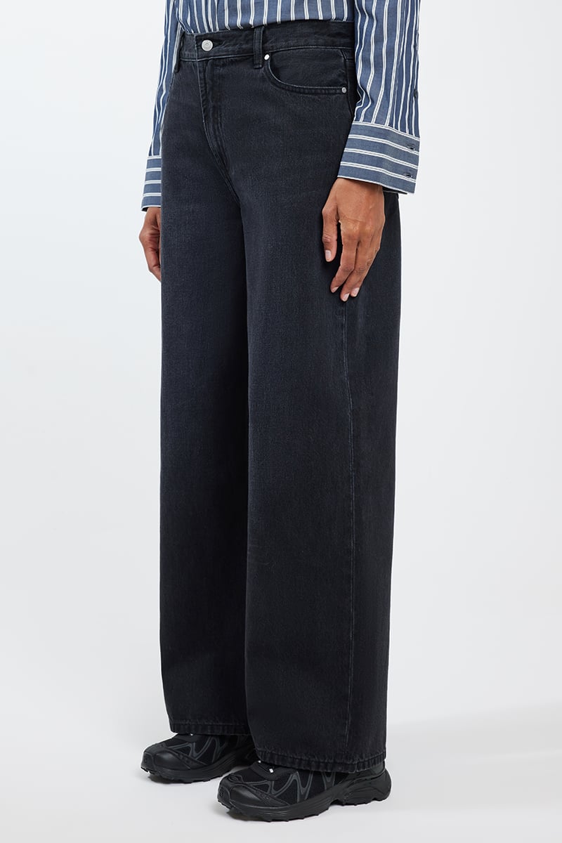 ODE Casey Wide Leg Jean Black Wash | Stylerunner