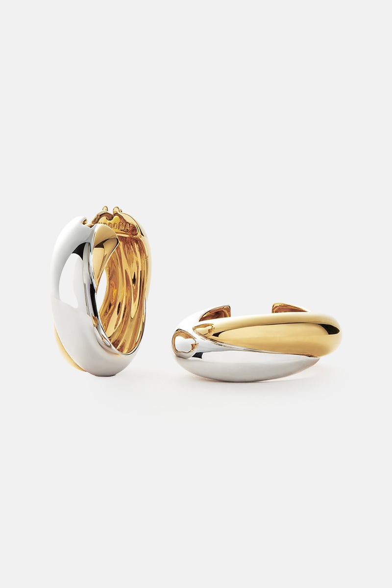 Missoma Lucy Williams Entwine Hoop Earrings - Medium Mixed