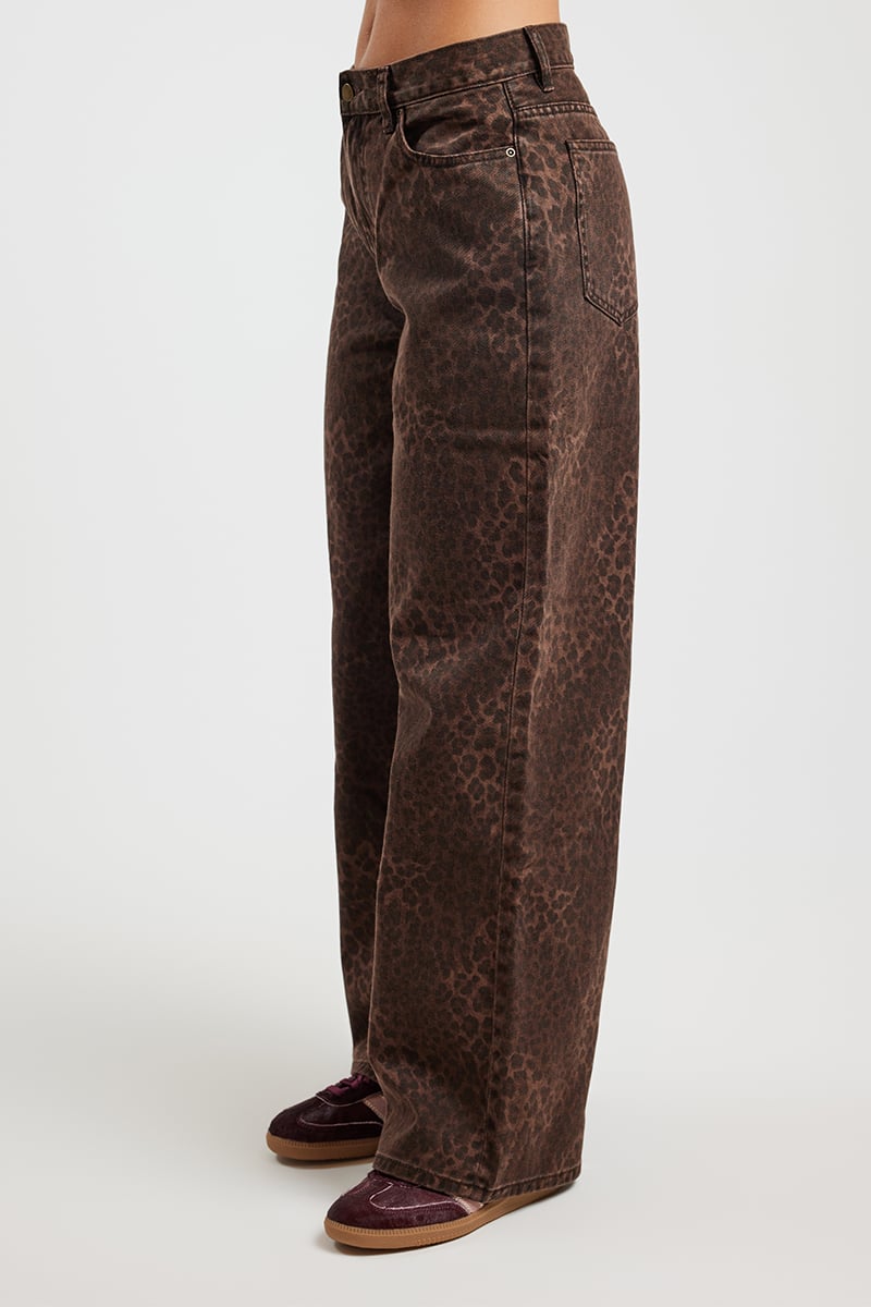 Leopard Canvas Pant