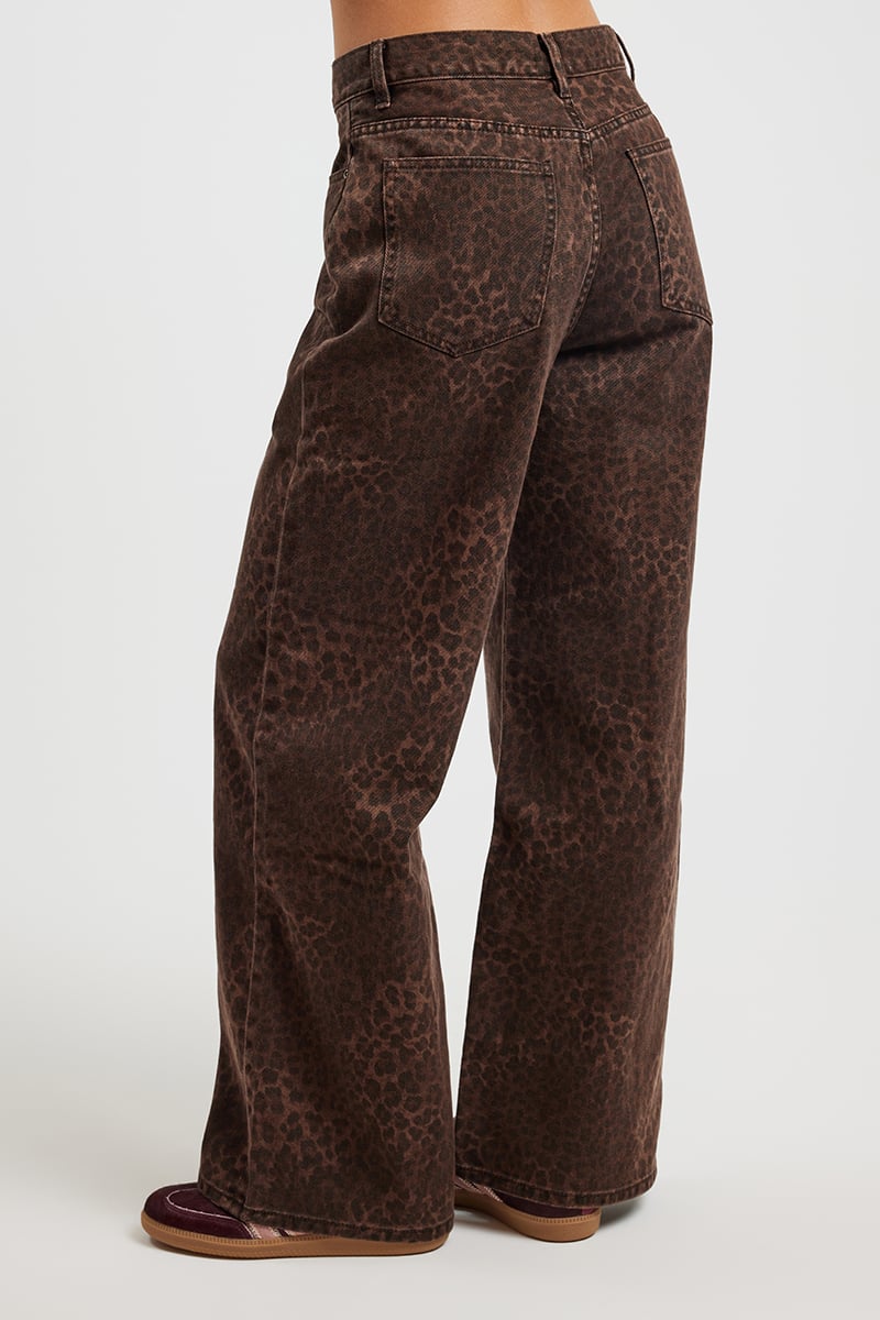 Leopard Canvas Pant