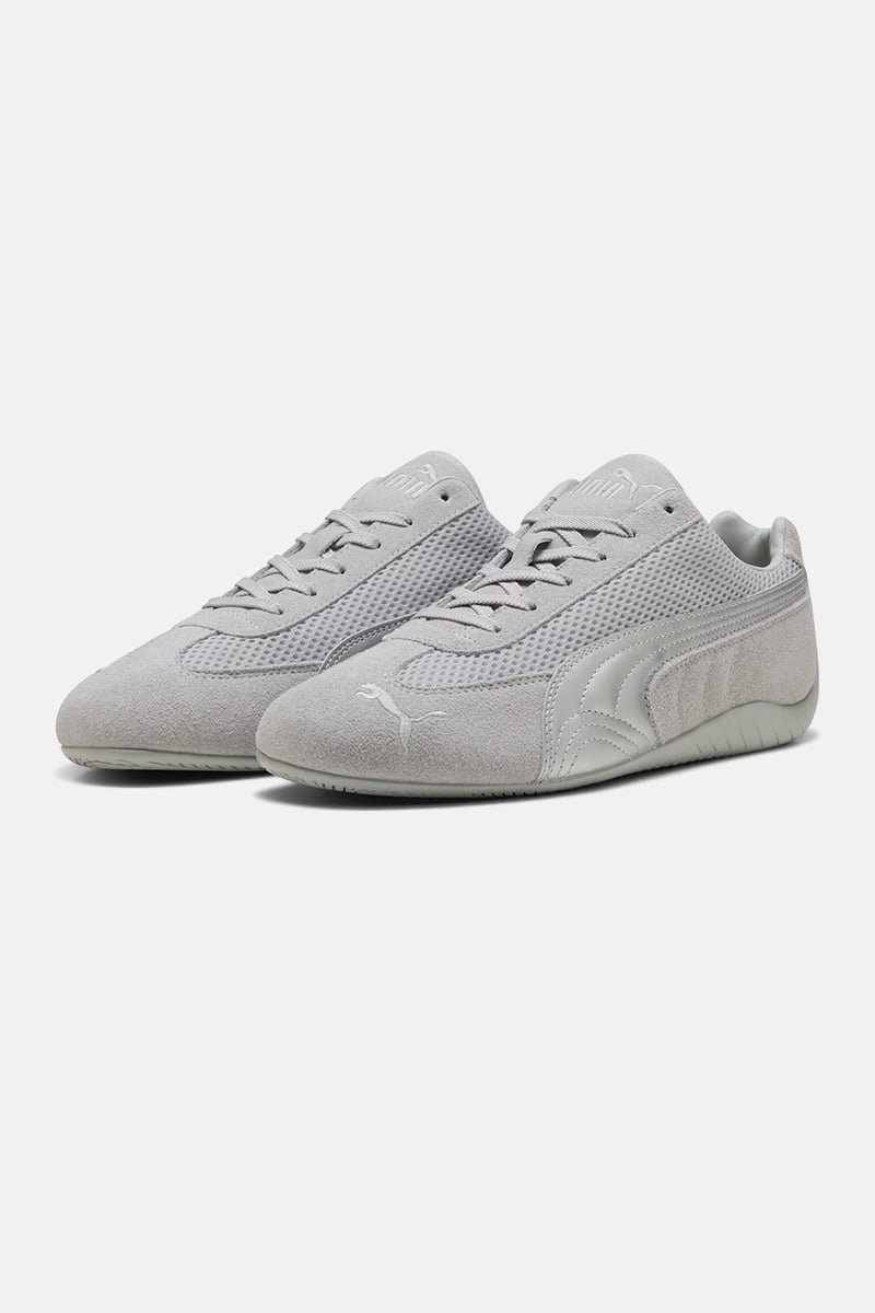 国内配送 PUMA SPEEDCAT PREMIUM LT GRAY/SILVER Puma Speedcat OG Sports Shoes in Grey and Silver - E-SEVEN STORE