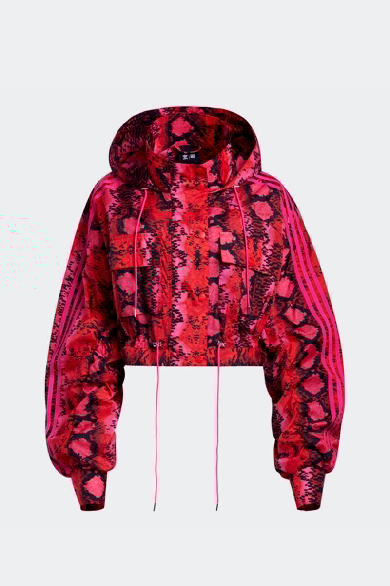 IVY PARK Long Convertible Jacket Red Black Stylerunner