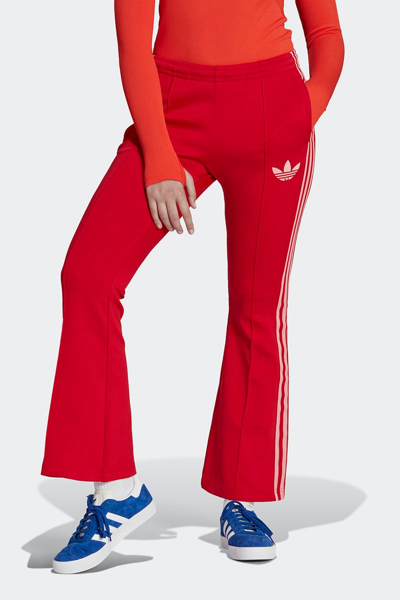 adidas Adicolor Heritage Now Striped Track Pants - Red, Men's Lifestyle