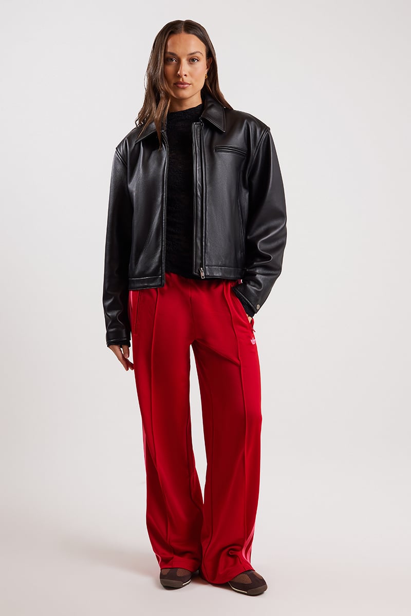 adidas Firebird Adicolor Classic Loose Track Pants Better Scarlet