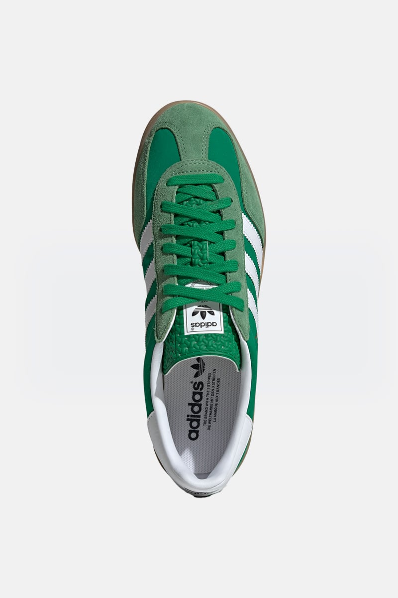 adidas Originals Gazelle Indoor Green Ftwr White Hazy Green Stylerunner