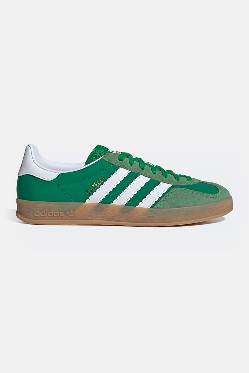 adidas Originals Gazelle Indoor Green Ftwr White Hazy Green Stylerunner