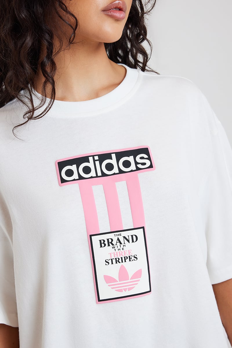 ★おしゃれ!人気モデルadidas originals Adibreak Tシャツ adidas Originals Adibreak Tee Cloud White | Stylerunner