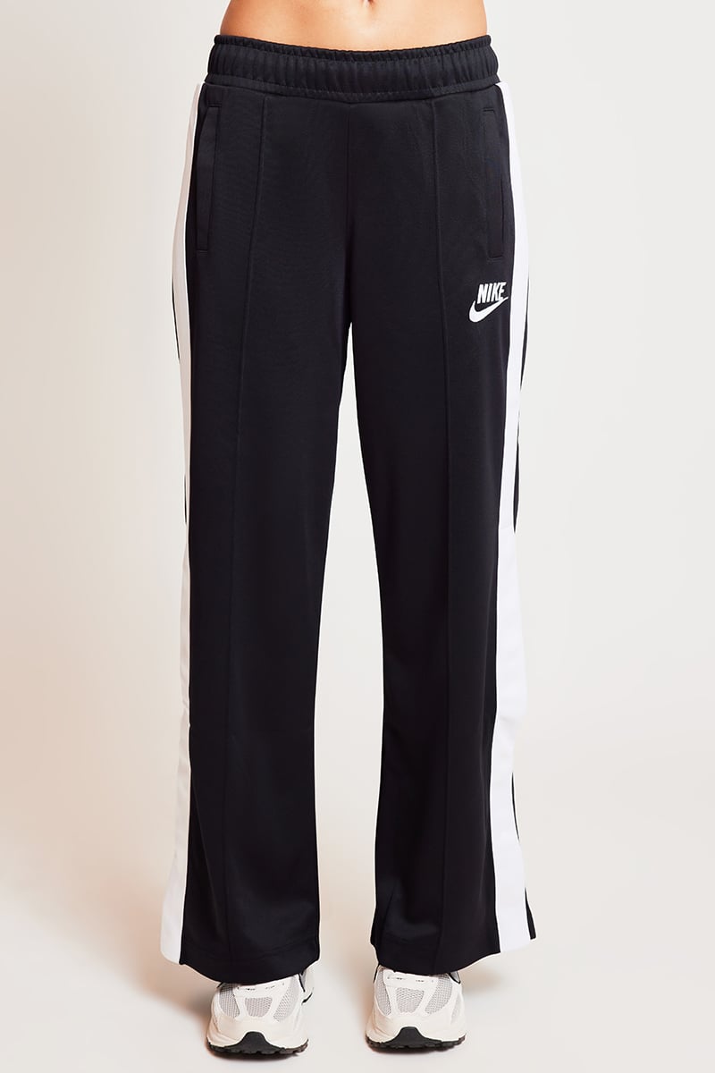 Nike joggers black with white stripe top