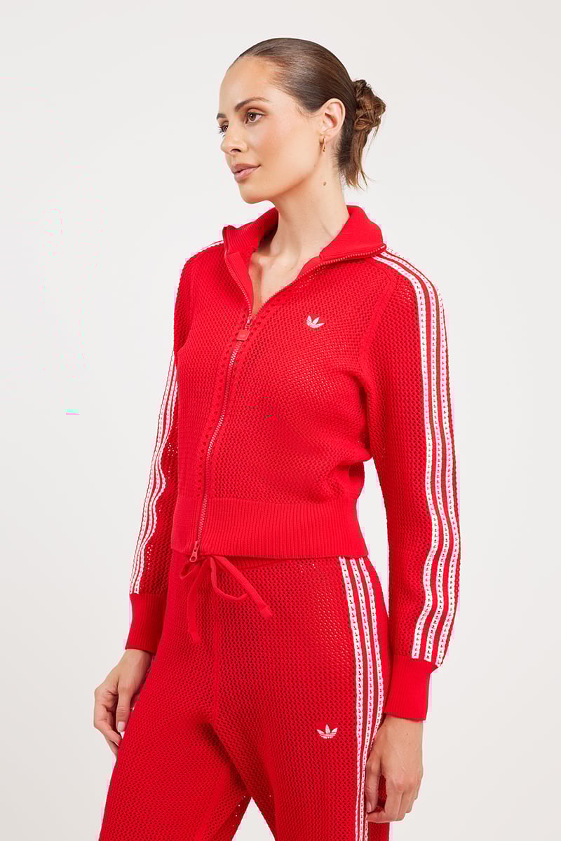 adidas Originals Crochet Track Top Better Scarlet | Stylerunner