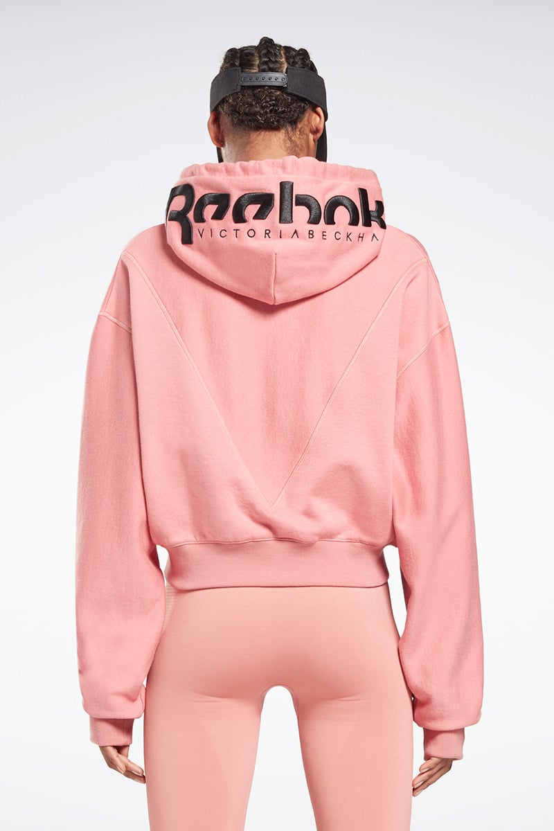 Reebok x Victoria Beckham Victoria Beckham Cropped Hoodie Sandyrose Stylerunner