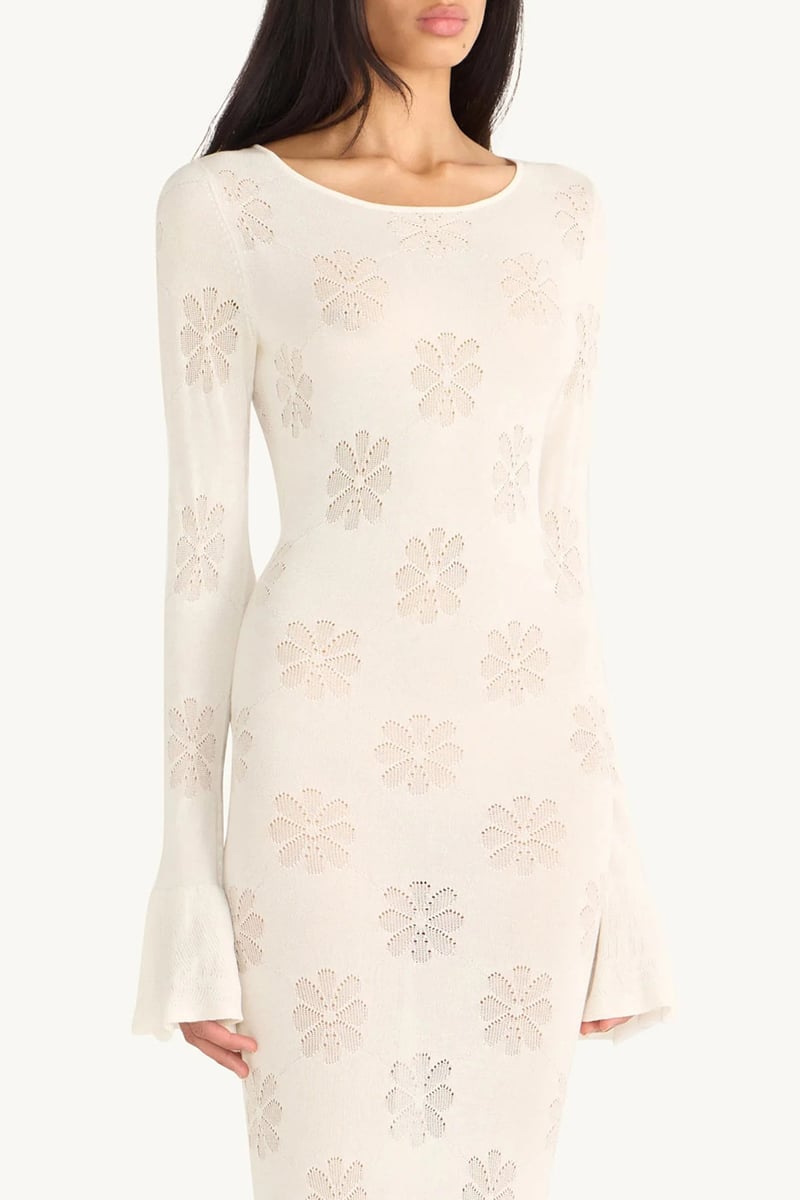 strapless open back dress Rafaella Split Dress