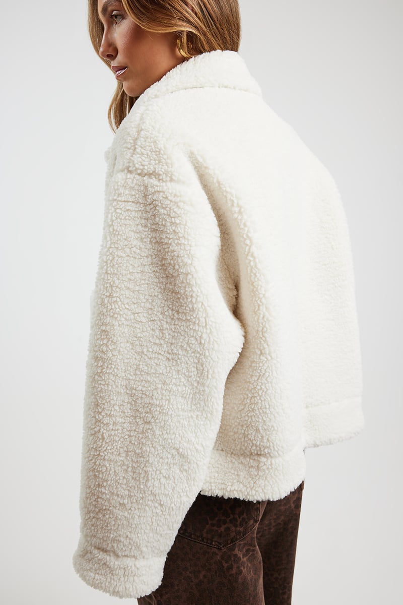 Stylerunner Alva Sherpa Bomber Hazel Wood | Stylerunner