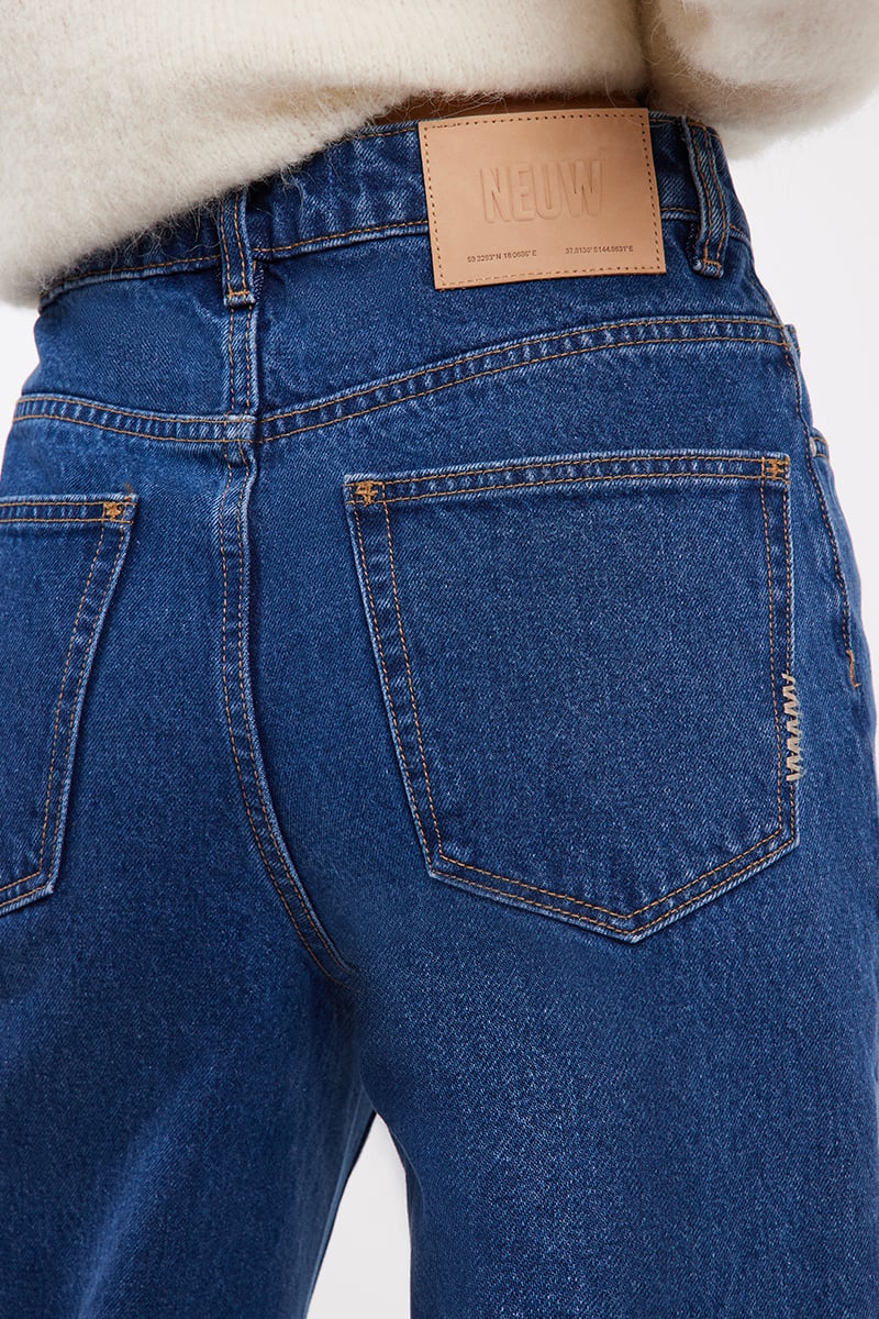 Neuw Denim Coco Relaxed Denim Jean Mid Indigo | Stylerunner