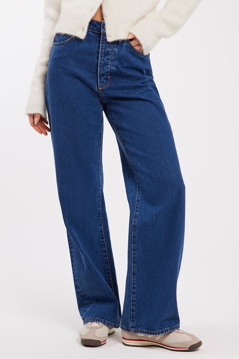 Neuw Denim Coco Relaxed Denim Jean Mid Indigo | Stylerunner