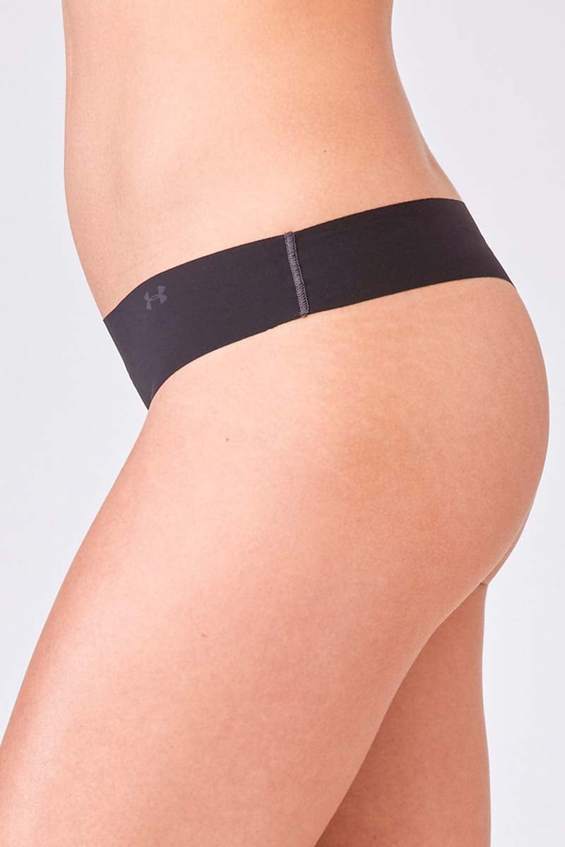 Under Armour Women's Pure Stretch Thong Underwear, 3-Pack, Black
