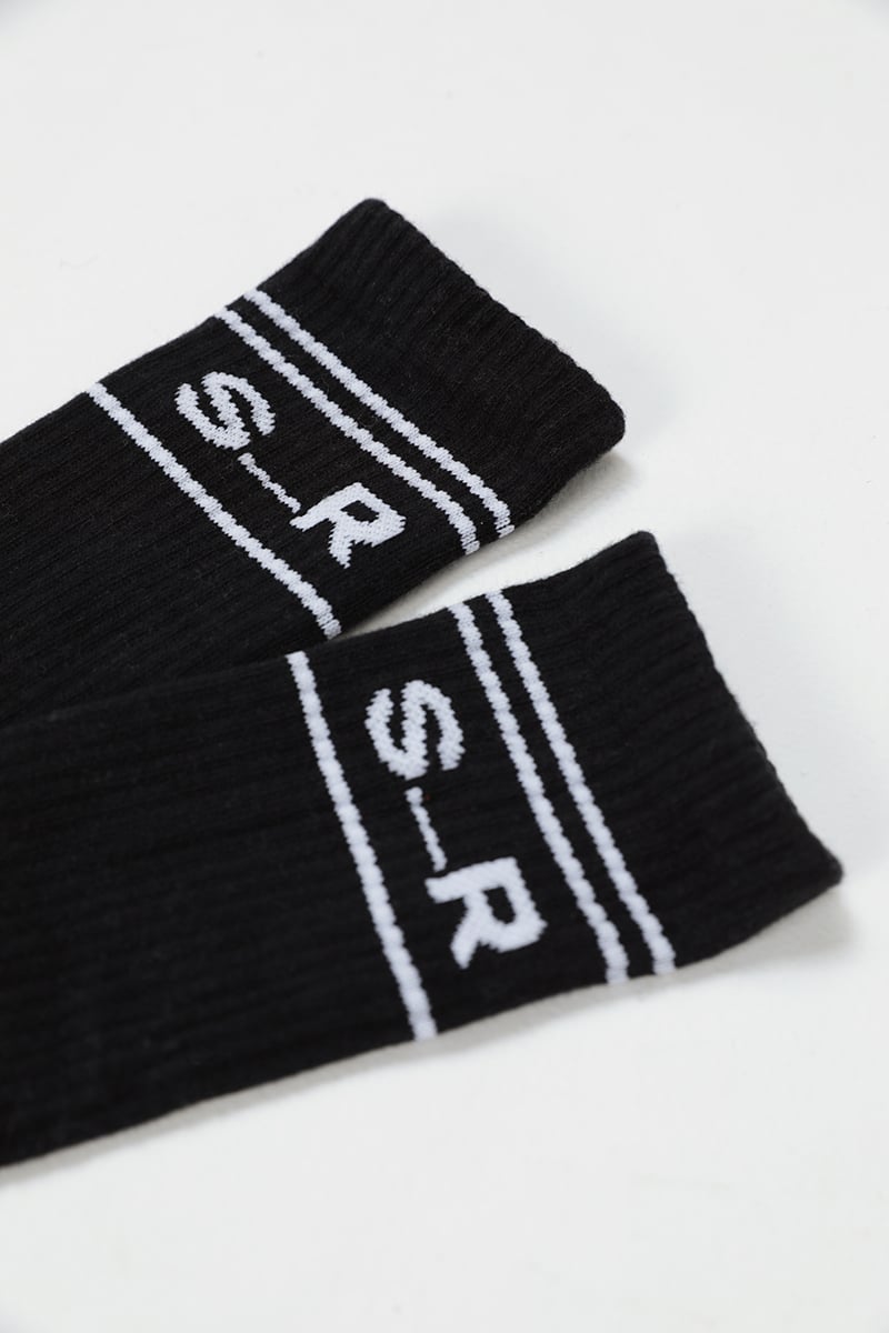 S R Look Stylerunner S_R Logo Sock Onyx | Stylerunner