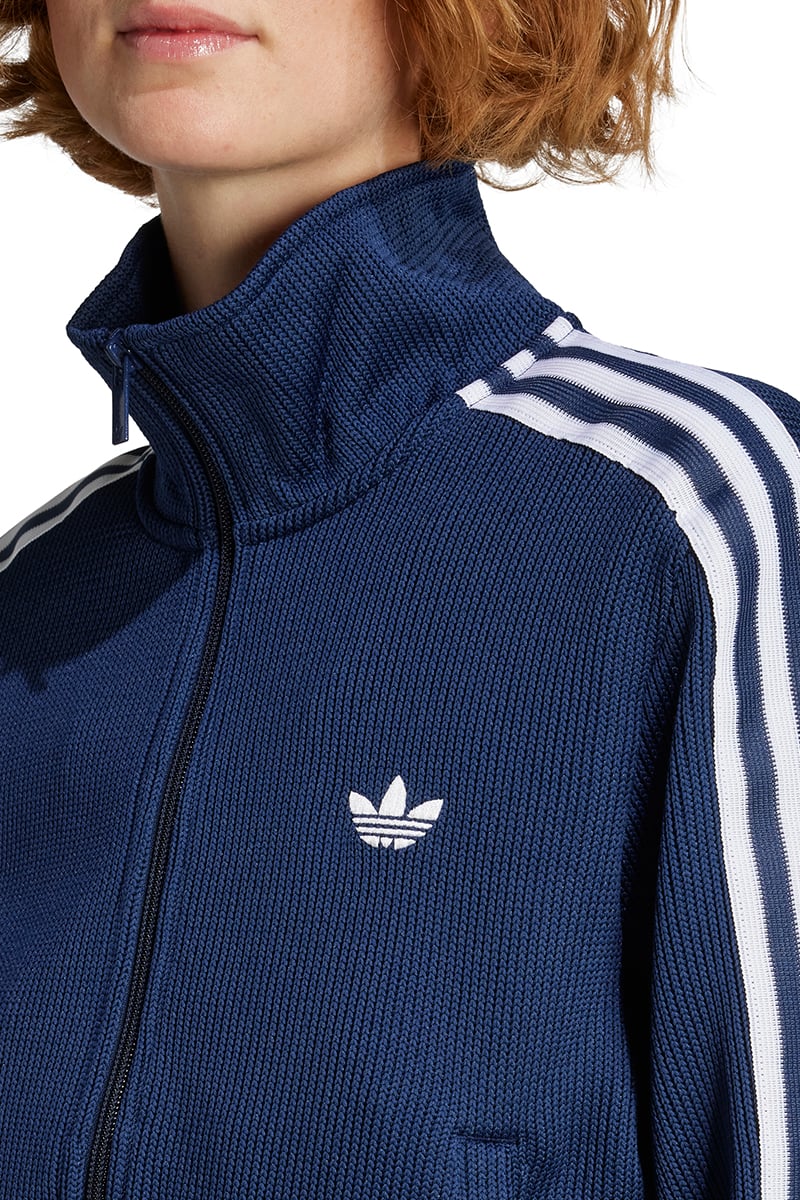 adidas Firebird Adicolor Knit Track Top Night Indigo/White