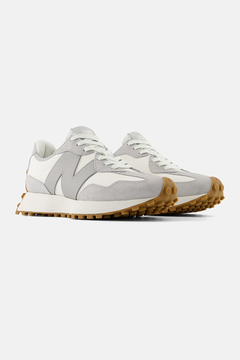 ゆき New Balance 327 Athletic Shoe - Big Kid - Silver Birch