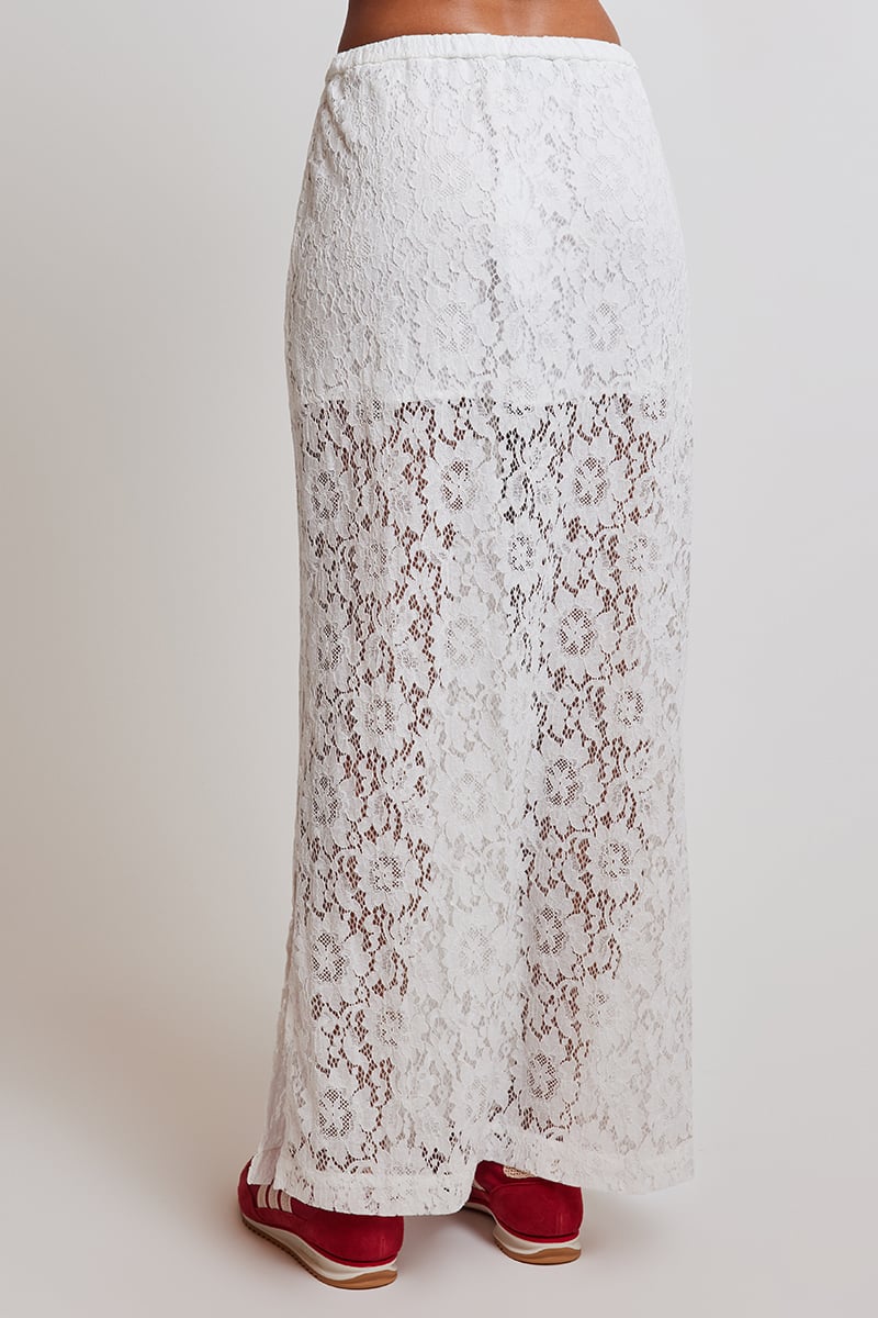 Arie lace banding short skirt-2col