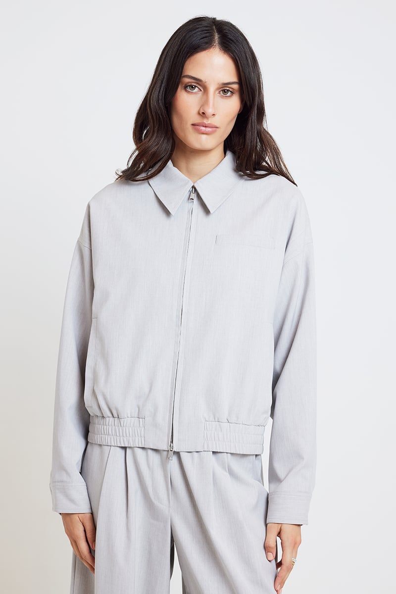 Silver aviator jacket new arrivals