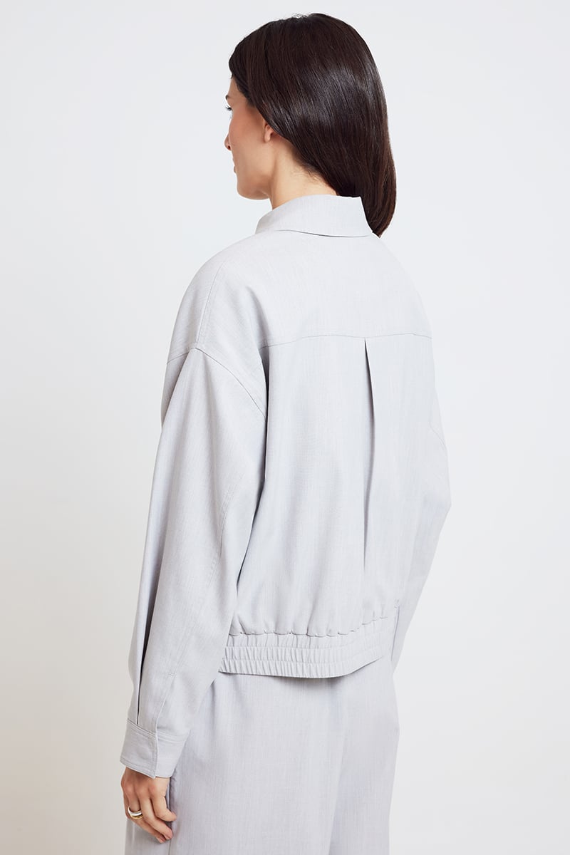 Silver aviator jacket clearance