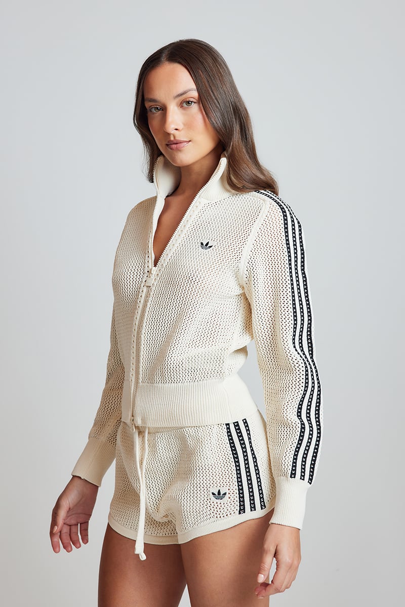 adidas Originals Crochet Track Top Wonder White | Stylerunner