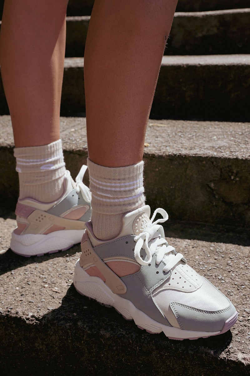 Green and store rose gold huaraches