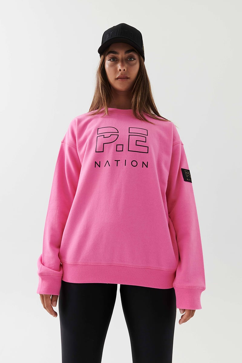P.E Nation Heads Up Sweat Paloma Pink Stylerunner