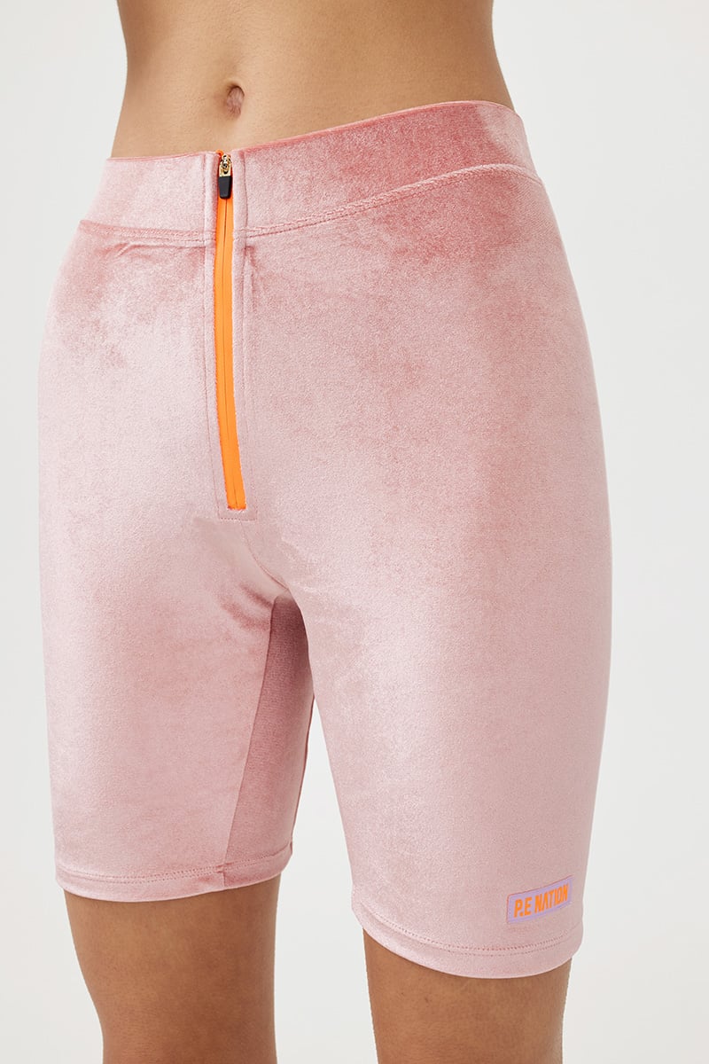 Pink nation biker shorts sales