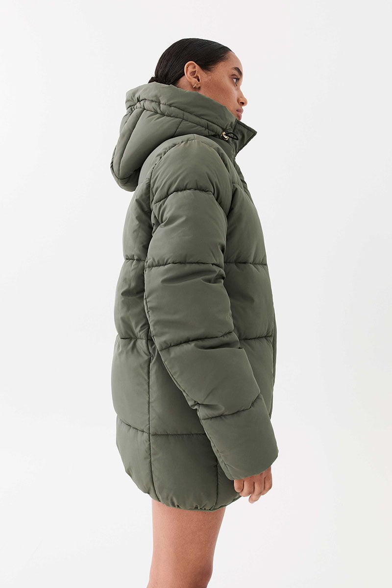 Pe nation khaki puffer jacket online
