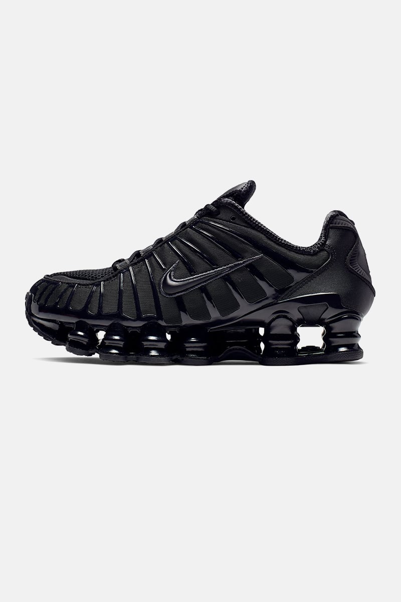 Nike Shox TL Black Black Mtlc Hematite Max Orange Stylerunner